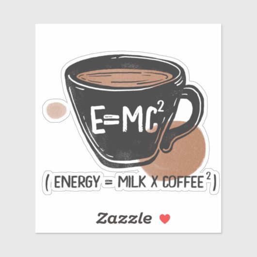 Coffee Lover Energy Funny Sticker (Vel)