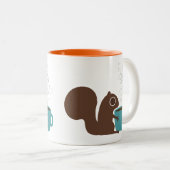 Coffee Lover | Fun Wildlife Tweekleurige Koffiemok (Voorkant rechts)