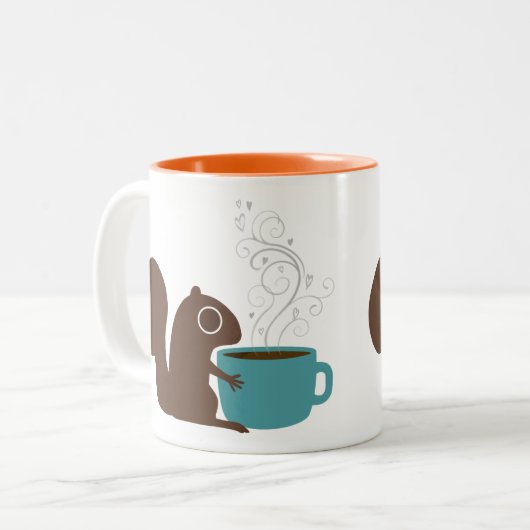 Coffee Lover | Fun Wildlife Tweekleurige Koffiemok (Voorkant links)