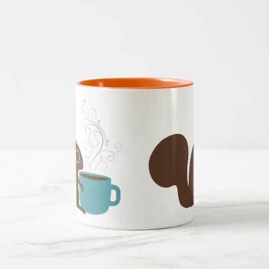 Coffee Lover | Fun Wildlife Tweekleurige Koffiemok (Center)