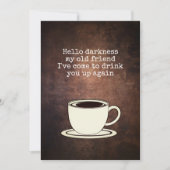 Coffee Lover Funny Quote Kaart (Voorkant)