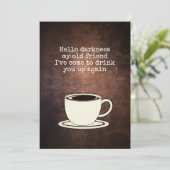  Coffee Lover Funny Quote Kaart (Staand voorkant)