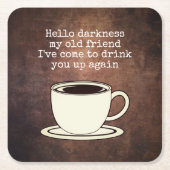  Coffee Lover Funny Quote Kartonnen Onderzetters (Voorkant)
