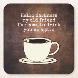  Coffee Lover Funny Quote Kartonnen Onderzetters