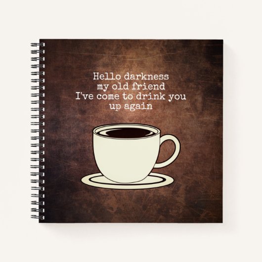  Coffee Lover Funny Quote Notitieboek (Voorkant)
