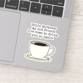  Coffee Lover Funny Quote Sticker