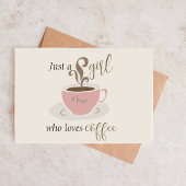 Coffee Lover gepersonaliseerd script voor haar Notitiekaartje