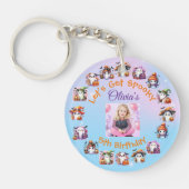 Coffee Lover Ghost Acryl Sleutelhanger voor Kids P (Voorkant)