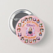 Coffee Lover Ghost Party Button voor de verjaardag (Voorkant /achterkant)