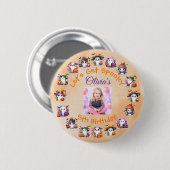 Coffee Lover Ghost Party Button voor de verjaardag (Voorkant /achterkant)