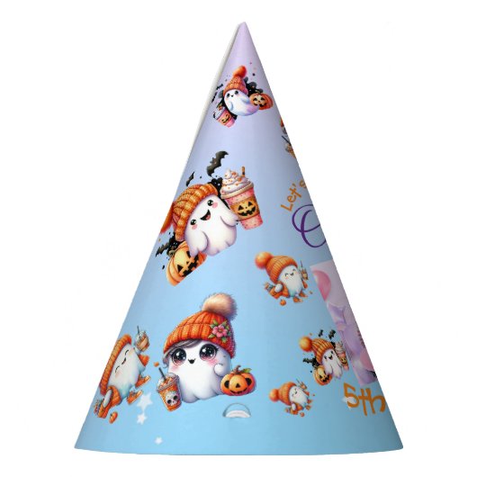 Coffee Lover Ghost Party Pet voor Kids Party Feesthoedjes (Links)