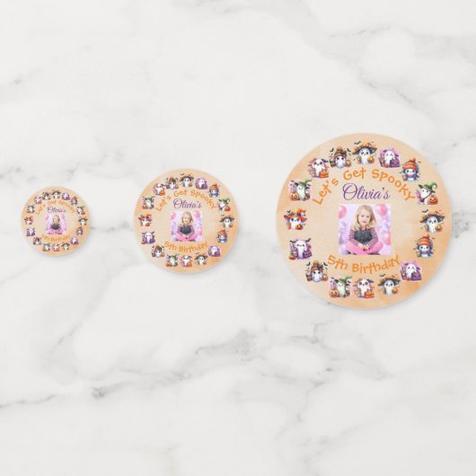 Coffee Lover Ghost Table Confetti voor Kids Party (Voorkanten)