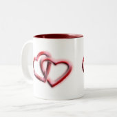 Coffee Lover Gift Ideeën | Hartontwerp Tweekleurige Koffiemok (Voorkant links)