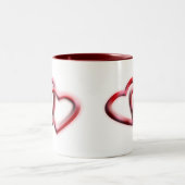 Coffee Lover Gift Ideeën | Hartontwerp Tweekleurige Koffiemok (Center)