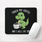 Coffee Lover Gift Mannen Dinosaur Coffee Gifts Cof Muismat (Met muis)