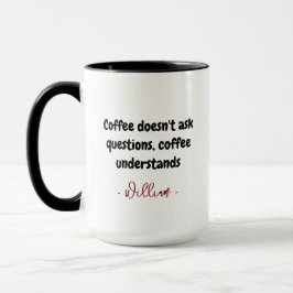 Coffee Lover Gift Mok | Aangepaste naam en grappig
