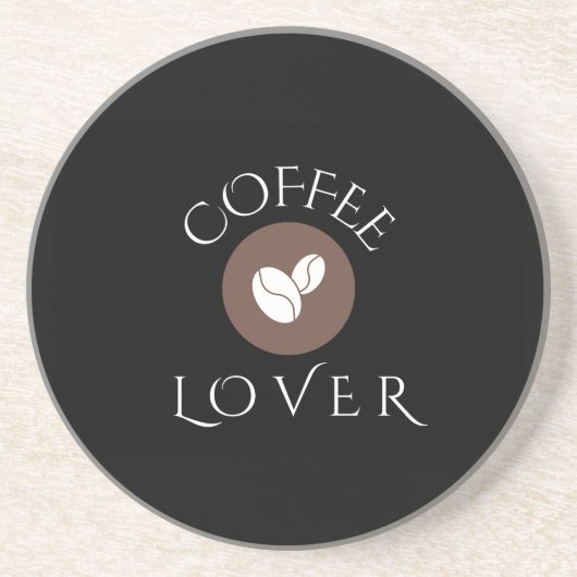 Coffee Lover, Home, Office & Gift Giving Zandsteen Onderzetter (Voorkant)