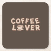 Coffee Lover Kartonnen Onderzetters (Voorkant)