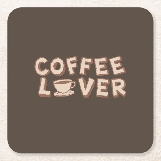 Coffee Lover Kartonnen Onderzetters (Voorkant)
