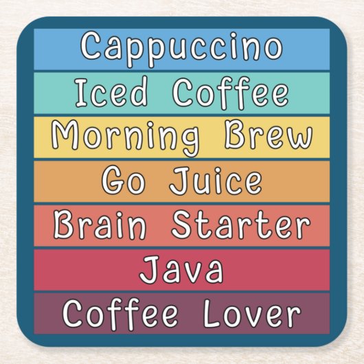 Coffee Lover Kartonnen Onderzetters (Voorkant)