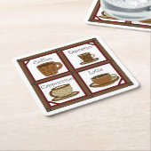 Coffee Lover Kartonnen Onderzetters (Schuin)