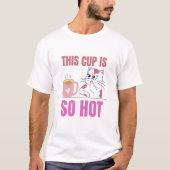 Coffee Lover Kattenshirt T-shirt (Voorkant)