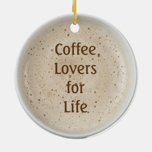 Coffee Lover Keramisch Ornament (Achterkant)