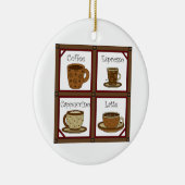 Coffee Lover Keramisch Ornament (Rechts)
