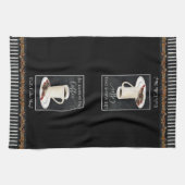 Coffee Lover Latte Waterverf Chocolate Kitchen Theedoek (Horizontaal)