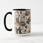 Coffee Lover Leopard Print Mug Mok (Links)