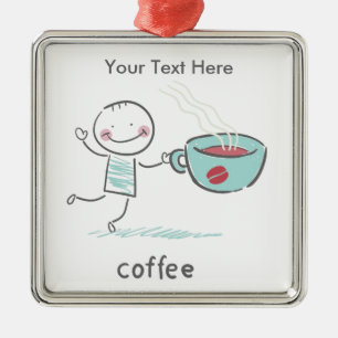 Coffee Lover Metalen Ornament