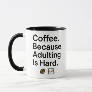 Coffee Lover Mok - Minimalistische Volwassen Humor