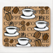 Coffee Lover Mousepad Muismat (Voorkant)