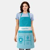Coffee lover name kitchen blue schort (Gedragen)