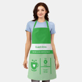 Coffee lover name kitchen green schort (Gedragen)