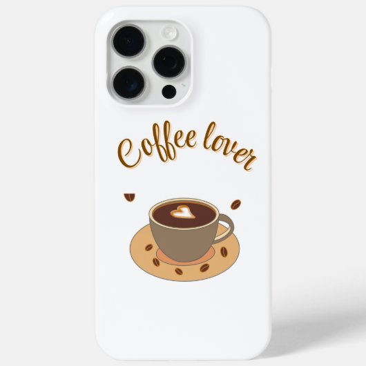 Coffee Lover Phone Case | Cute Coffee Design Case  (Achterkant)