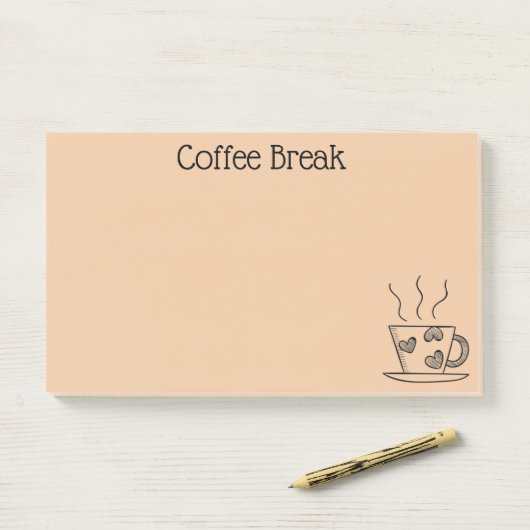 Coffee Lover Post-it® Notes (Op bureau)