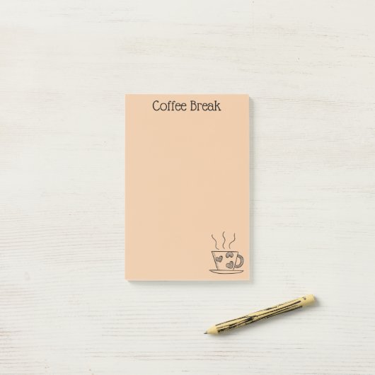 Coffee Lover Post-it® Notes (Op bureau)