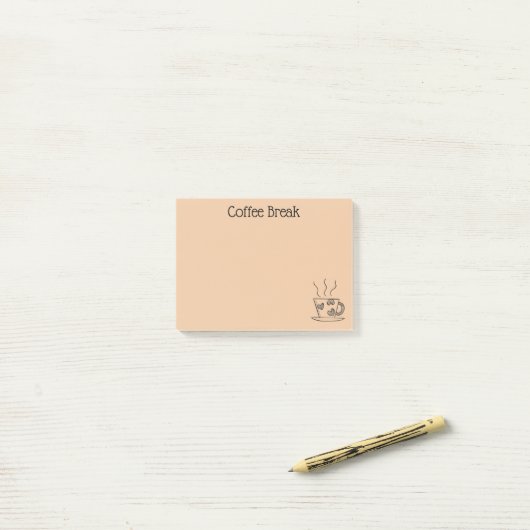 Coffee Lover Post-it® Notes (Op bureau)