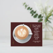 Coffee Lover Postcard Briefkaart (Staand voorkant)