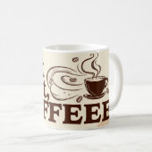 Coffee Lover poster stoomwervelingen Koffiemok (Voorkant rechts)