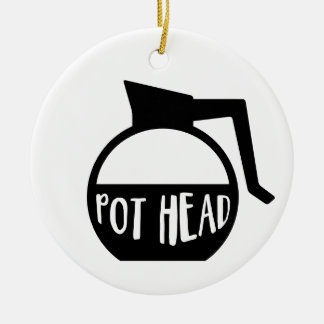 Coffee Lover Pot Head Keramisch Ornament
