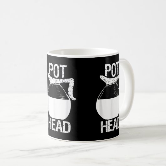Coffee Lover Pot Head Koffiemok (Voorkant rechts)
