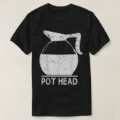 Coffee Lover Pot Head TShirt (Design voorkant)