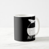 Coffee Lover Pot Head TShirt  Koffiemok (Voorkant rechts)
