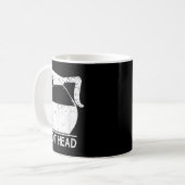Coffee Lover Pot Head TShirt  Koffiemok (Voorkant links)