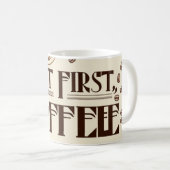 Coffee Lover Quote koffiekopje stoomwervelingen Koffiemok (Voorkant rechts)