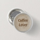 Coffee Lover Ronde Button 3,2 Cm (Voorkant /achterkant)