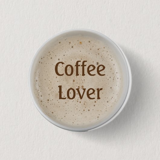 Coffee Lover Ronde Button 3,2 Cm (Voorkant)