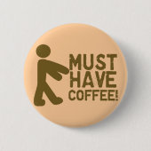 Coffee Lover Ronde Button 5,7 Cm (Voorkant)